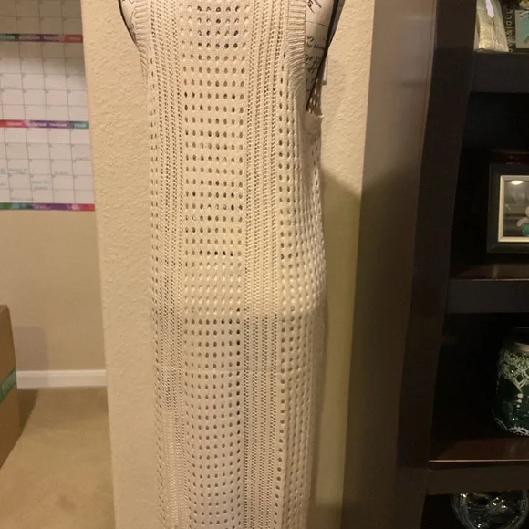 Cupshe Cream Crochet Swim Coverup - Picture 3 of 4